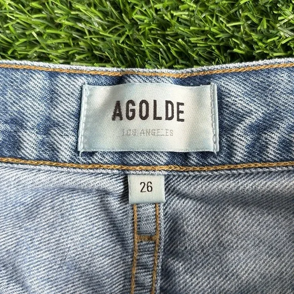 AGOLDE 90s Distressed Grunge High Rise Jeans size 26 - Picture 5 of 8